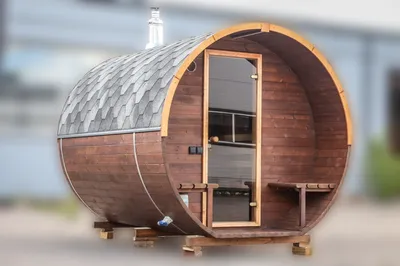 Round Barrel Sauna - 3.0m