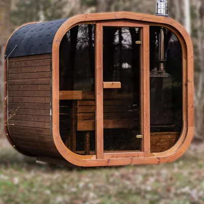 Cabin Barrel Sauna - Mini cube 2m