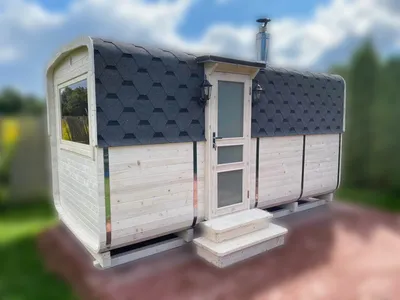 Oval Barrel Sauna - 4.50m